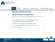 Tablet Screenshot of lungenarzt-porz.de